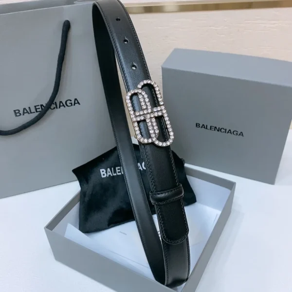 BTBAL0001-01 Balenciaga BB Buckle Belt 25mm