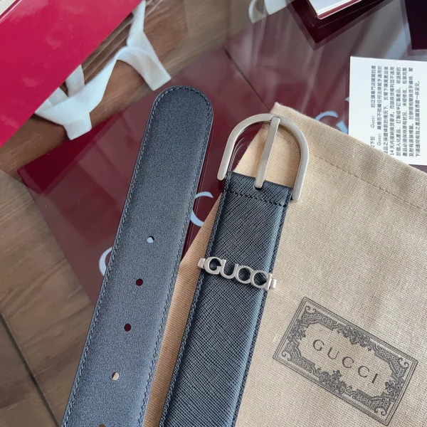 Gucci Men's GG Embossed Leather Belt 40mm
