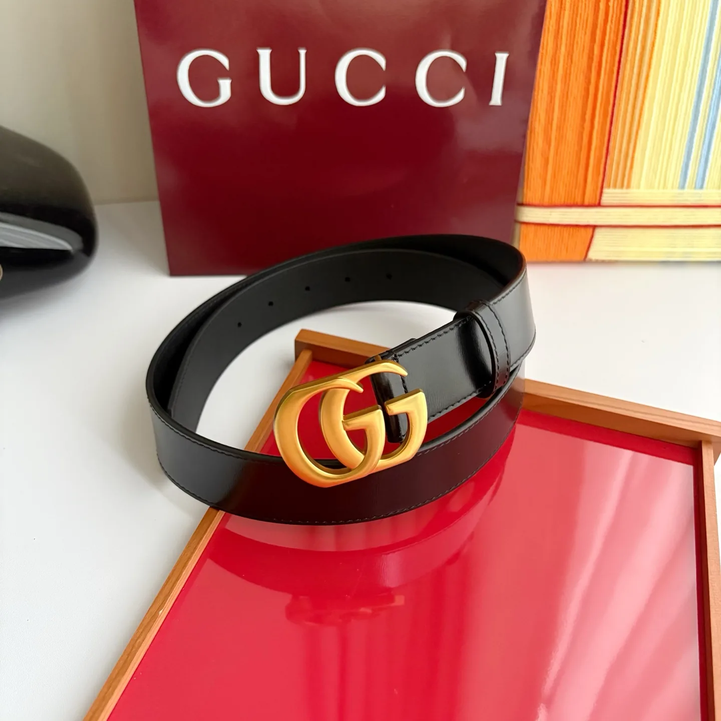 BTGUCCI0016-01 Gucci GG Marmont Belt 35mm