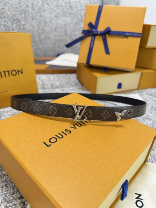 Louis Vuitton Monogram Canvas & Leather Belt