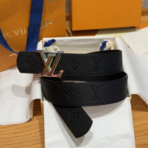 Louis Vuitton Men's Reversible Grained Leather Belt