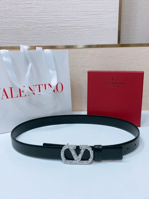 Swarovski Crystal Pearl Calfskin Belt 30mm