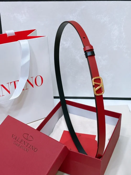 Valentino VLOGO Signature Reversible Smooth Calfskin Belt 10mm