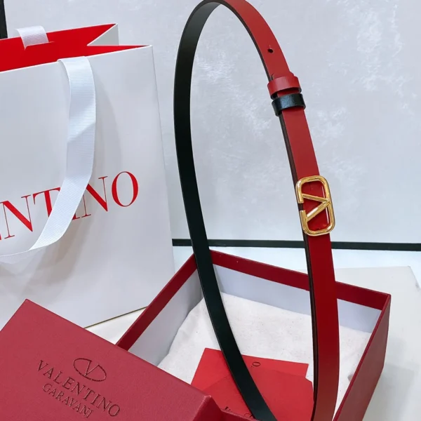 Valentino VLOGO Signature Reversible Smooth Calfskin Belt 10mm