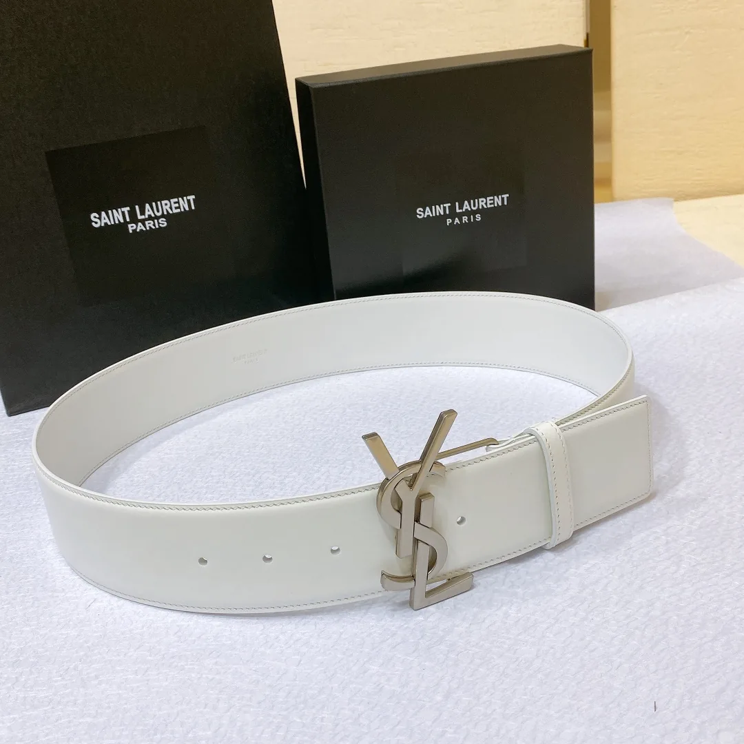 Saint Laurent Paris Logo Buckle Belt