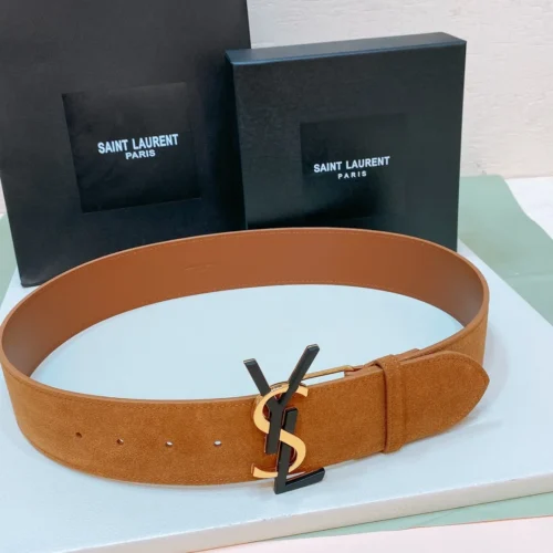 Saint Laurent Paris Logo Buckle Belt
