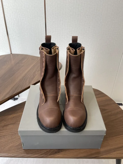 Balenciaga Lace-Up Combat Boots