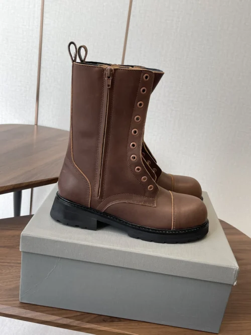 Balenciaga Lace-Up Combat Boots