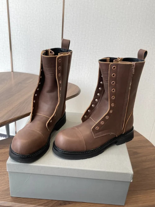 Balenciaga Lace-Up Combat Boots