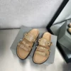 Balenciaga Leather Studded Platform Slides