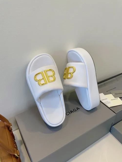 Balenciaga Leather Platform Shoes