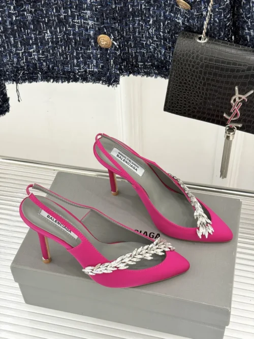 Balenciaga Lambskin Heeled Sandals