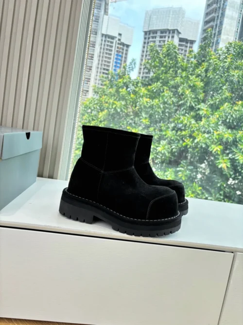 Balenciaga Suede Snow Boots