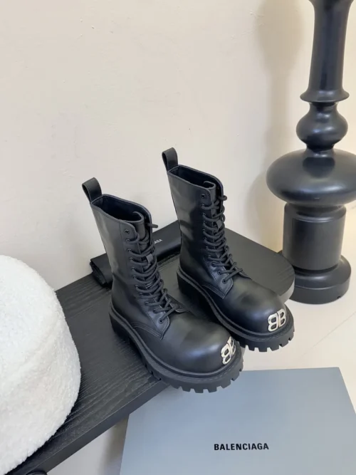 Balenciaga Lace-Up Combat Boots