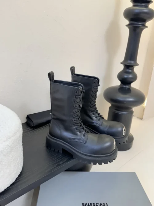Balenciaga Lace-Up Combat Boots