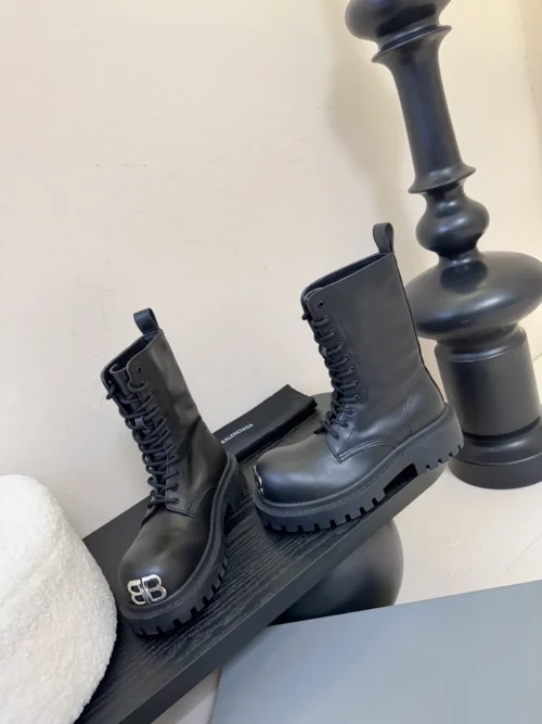 Balenciaga Lace-Up Combat Boots