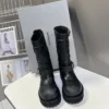 Balenciaga Strappy Knee-High Boots