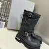 Balenciaga Strappy Knee-High Boots