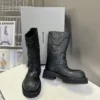 Balenciaga Strappy Knee-High Boots