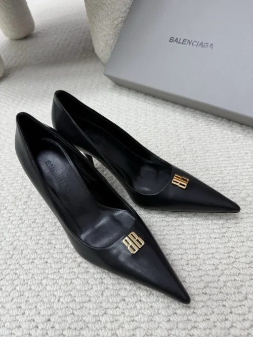 Balenciaga Lambskin Pointed-Toe Pumps