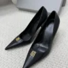 Balenciaga Lambskin Pointed-Toe Pumps