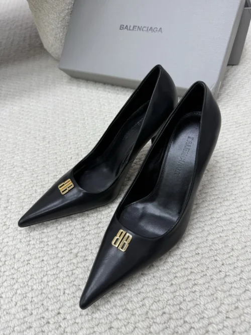 Balenciaga Lambskin Pointed-Toe Pumps