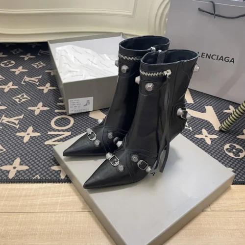 Balenciaga Leather Combat Boots