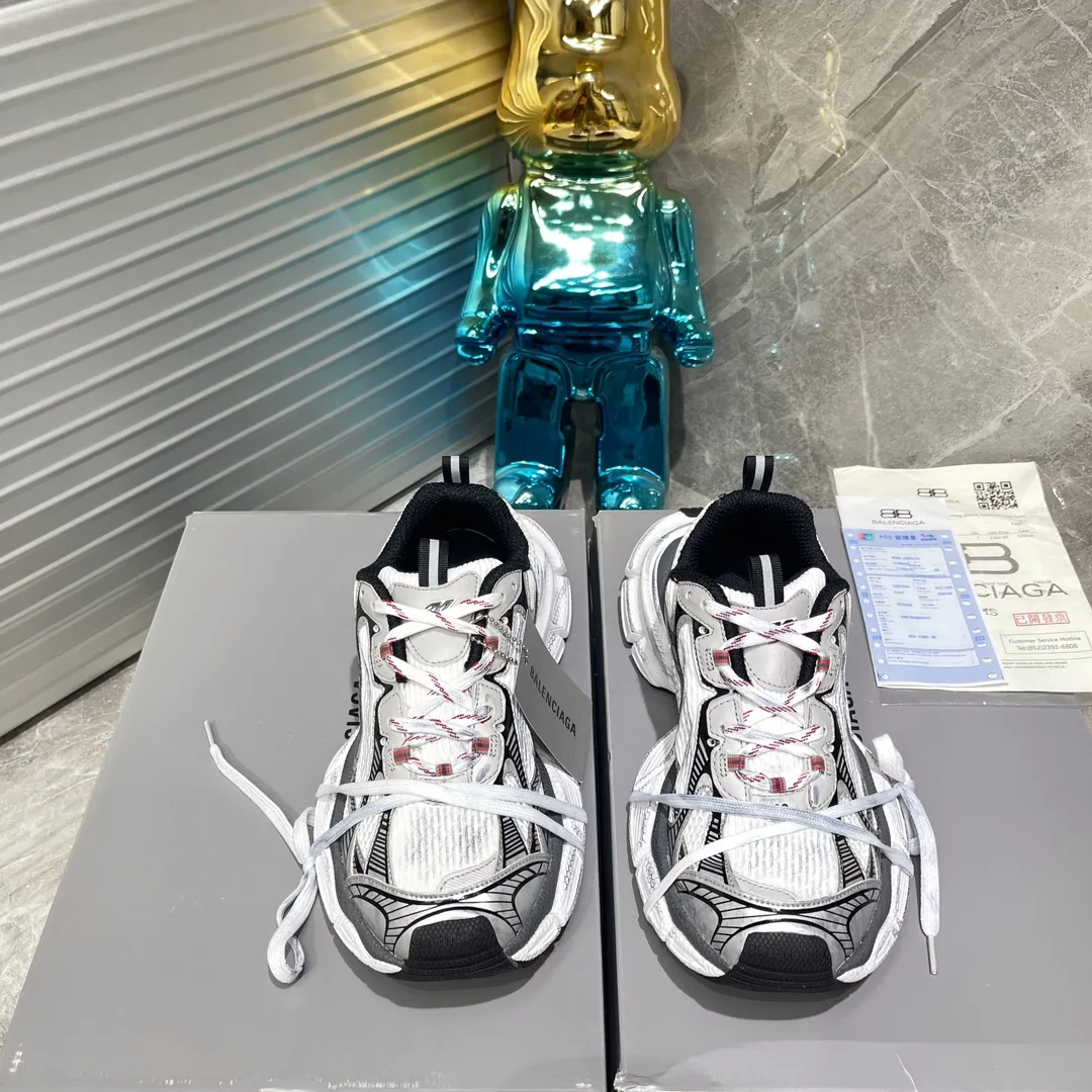 SHBAL0183-01 Balenciaga 3XL Mesh Lace-Up Chunky Sneakers