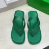 Bottega Veneta Lambskin Square-Toe Slides