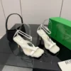 Bottega Veneta Shearling Square-Toe Shoes