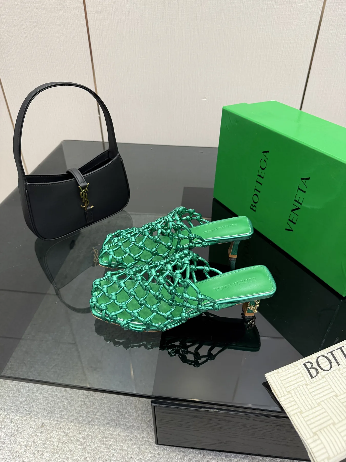 Bottega Veneta Lambskin Square-Toe Shoes