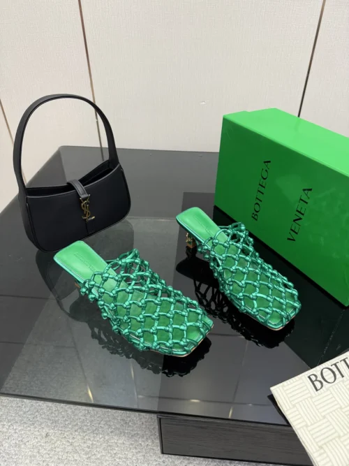 Bottega Veneta Lambskin Square-Toe Shoes
