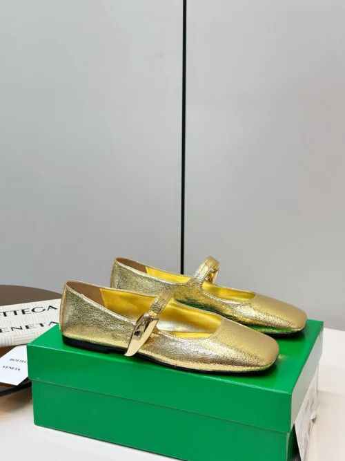 Bottega Veneta Square-Toe Buckle Mary Jane Shoes