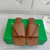 Bottega Veneta Square-Toe Buckle Slides