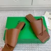 Bottega Veneta Square-Toe Buckle Slides