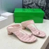 Bottega Veneta Leather Square-Toe Slides