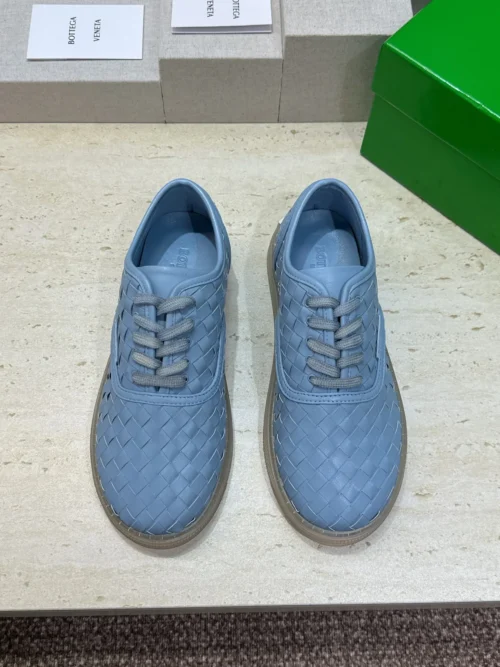 Bottega Veneta Lambskin Lace-Up Sneakers
