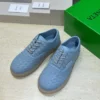 Bottega Veneta Lambskin Lace-Up Sneakers