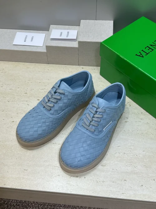 Bottega Veneta Lambskin Lace-Up Sneakers