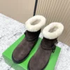 Bottega Veneta Shearling Buckle Riding Boots