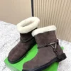 Bottega Veneta Shearling Buckle Riding Boots