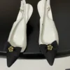 Chanel Pointed-Toe Slingback Heeled Sandals