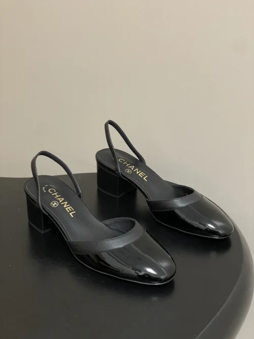 Chanel Slingback Heeled Sandals