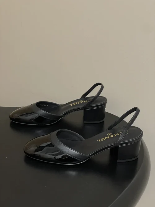 Chanel Slingback Heeled Sandals