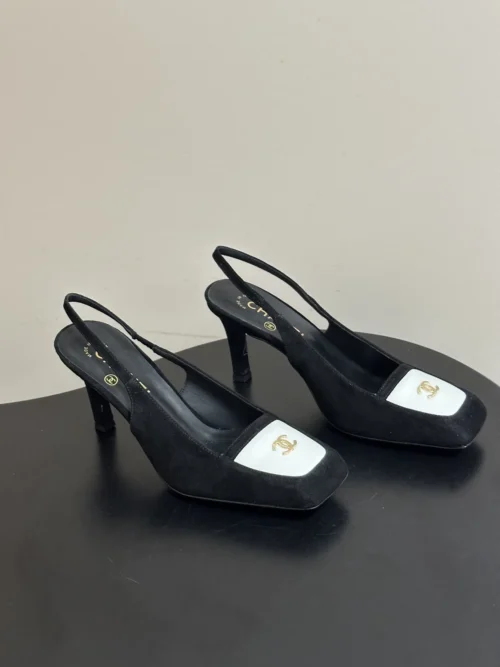 Chanel Slingback Heeled Sandals