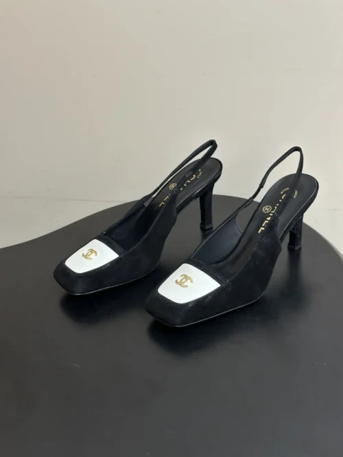 Chanel Slingback Heeled Sandals