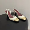 Chanel Slingback Heeled Sandals