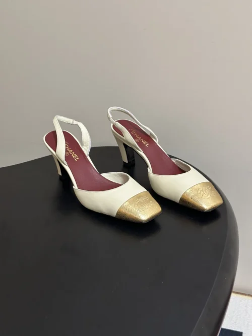 Chanel Slingback Heeled Sandals