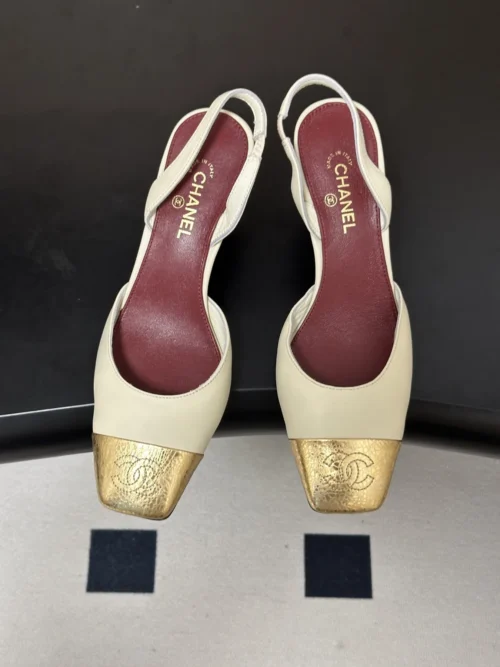 Chanel Slingback Heeled Sandals