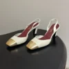 Chanel Slingback Heeled Sandals
